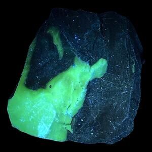 Gray Periwinkle Art Glass Cullet Glowing Manganese Infused Slag Glass #4GX54